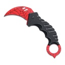 SAMPLE -Crimson Web Rapid-Assist Karambit Knife - Red Matte