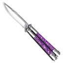 Royal Marble Flow Butterfly Knife - Purple Marble