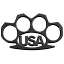 USA Blackout Patriot Brass Knuckle - Gloss Black Metal