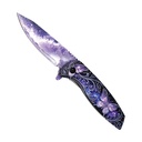 Starlit Metamorphosis Spring Assisted Knife - Galaxy Purple