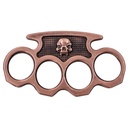 Skull Emblem Display‑Ready Knuckle Duster - Copper
