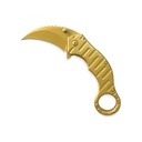 Spectral Talon Quick-Deploy Spring-Assisted Karambit - Gold