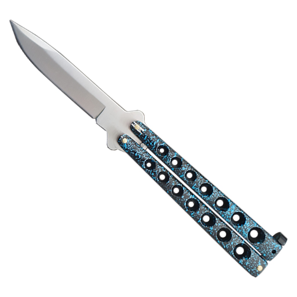 Aero-Vent Balance-Tuned Balisong Flipper - Blue Steel