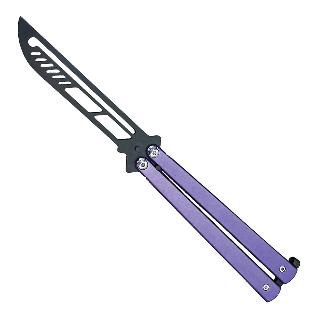 Smooth Sway BalanceMaster Training Balisong - Purple Handles