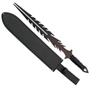 Fire Reaper Dual-Edge Short Sword - Black Steel