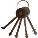 Shadow Bypass Universal Warded Lock Pick Set - Black Steel