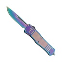 Spectrum Operator Quick-Deploy OTF Knife - Rainbow Titanium