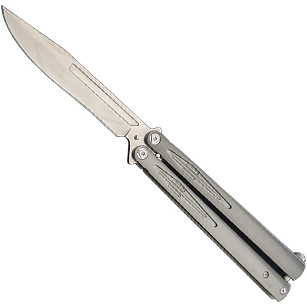 Monolith Precision Flipper Balisong - Gray Steel