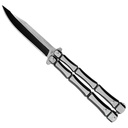 Bone Matrix Balanced Flip Butterfly Knife - Stainless Steel