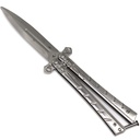 Cross Spear Balance-Tuned Balisong Trainer - Chrome Steel