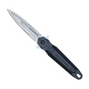 Shadowline Stalker Dagger-Profile Fixed Blade Knife - Stonewash Silver