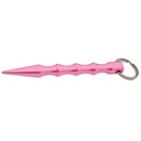 Elegant Defender Discreet Kubaton Keychain - Pink Aluminum