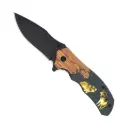 Alpha Spirit Assisted Tactical Knife - Black Wood