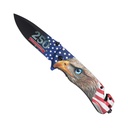 Eagle 250 Patriot Rescue Spring-Assisted Knife - Flag Aluminum