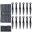Shadow Grid Training Kunai Throwing Knife Set - Black Cord