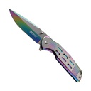 M-Tech Ballastic Assisted Opening Knife MT-A1019RB - Rainbow Titanium