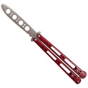 Anodized Handle Training Butterfly Knife - Red