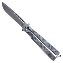 Crop Circles Training Butterfly Knife - Chrome