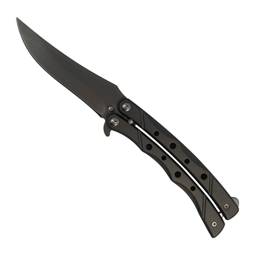 Upswept Phantom Tactical Butterfly Knife - Matte Gray