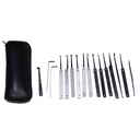 Pocket Locksmith Precision Lock Pick Set - Black Leather