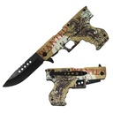 Outlaw Wanted Gun-Handle Assist-Open Folding Knife